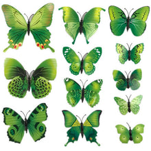 Hot Selling 12PCS 3D PVC Magnet Butterflies DIY Wall Sticker Home Decor Poster for Kids Rooms t Wall Decoration Drop Shipping