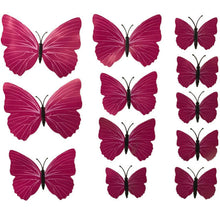 Hot Selling 12PCS 3D PVC Magnet Butterflies DIY Wall Sticker Home Decor Poster for Kids Rooms t Wall Decoration Drop Shipping