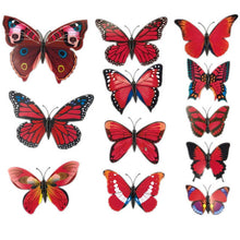 Hot Selling 12PCS 3D PVC Magnet Butterflies DIY Wall Sticker Home Decor Poster for Kids Rooms t Wall Decoration Drop Shipping