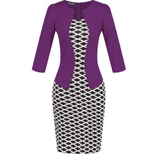 Women One-Piece Faux Jacket 2016 Bodycon Women Fashion Sheath Dress Office Lady Patchwork Tunic Knee Length Work Pencil Dresses