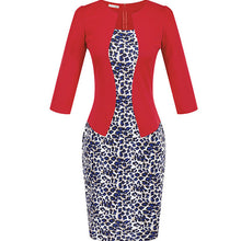 Women One-Piece Faux Jacket 2016 Bodycon Women Fashion Sheath Dress Office Lady Patchwork Tunic Knee Length Work Pencil Dresses