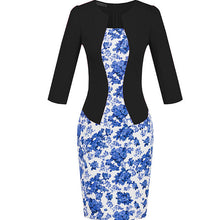 Women One-Piece Faux Jacket 2016 Bodycon Women Fashion Sheath Dress Office Lady Patchwork Tunic Knee Length Work Pencil Dresses