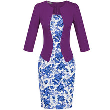 Women One-Piece Faux Jacket 2016 Bodycon Women Fashion Sheath Dress Office Lady Patchwork Tunic Knee Length Work Pencil Dresses