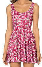 2017 New Sexy Women dress Cartoon Casual Dress Adventure Time SKATER DRESS Pleated Sun Dress