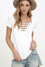 2017 Summer Fashion Women T-shirts Short Sleeve Sexy Deep V Neck Bandage Shirts Women Lace Up Tops Tees T Shirt S-5XL