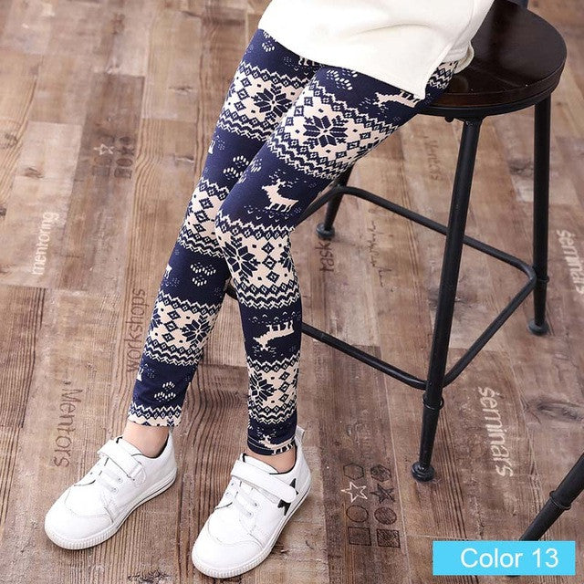 girl pants new arrive printing Flower girls leggings Toddler Classic Leggings  2-14Ybaby girls leggings kids leggings