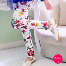 girl pants new arrive printing Flower girls leggings Toddler Classic Leggings  2-14Ybaby girls leggings kids leggings