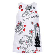 Princess Dress for Girls Clothes Character Printed Robe Fillette Costumes for Children Clothing 2017 Brand Girls Dresses Kids