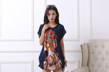 2017 new women T Shirt Dress Plus Size Women mini dress short sleeve Loose Casual Tops print tunic dresses large big  4xl 5xl