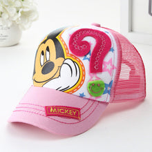 Fit 2-8 Years Baseball Caps For Kids Mouse Mesh Cartoon Hip Hop Boys Girls Caps Summer Sun Hat Children Snapback Casquette