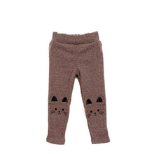 New Toddler Baby Girls Kids Skinny Pants Cute Cat Print Stretchy Warm Leggings