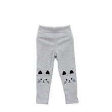 New Toddler Baby Girls Kids Skinny Pants Cute Cat Print Stretchy Warm Leggings