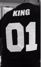 BKLD New 100% Cotton Matching T shirt King 07 Queen 07 Prince Princess Letter Print Shirts,Casual Men/Women Lovers Tops Newborn