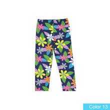 Hot summer 2016 kids new arrive 7th fashion girls leggings print flowers girls pants childrens trousers