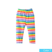 Hot summer 2016 kids new arrive 7th fashion girls leggings print flowers girls pants childrens trousers