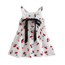 2017 Girl Summer Dress Kids Sleeveless Printing Pattern cotton Vestidos Children Clothes