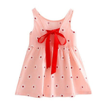 2017 Girl Summer Dress Kids Sleeveless Printing Pattern cotton Vestidos Children Clothes