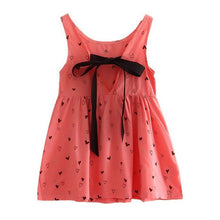 2017 Girl Summer Dress Kids Sleeveless Printing Pattern cotton Vestidos Children Clothes