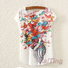 KaiTingu 2017 Brand New Fashion Spring Summer Harajuku Women T Shirt Tops Cute Eiffel Tower Print T-shirt For Women Ladies
