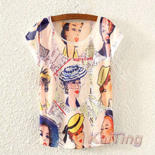 KaiTingu 2017 Brand New Fashion Spring Summer Harajuku Women T Shirt Tops Cute Eiffel Tower Print T-shirt For Women Ladies