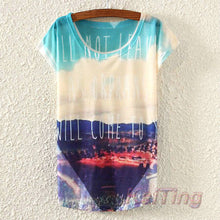 KaiTingu 2017 Brand New Fashion Spring Summer Harajuku Women T Shirt Tops Cute Eiffel Tower Print T-shirt For Women Ladies