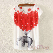 KaiTingu 2017 Brand New Fashion Spring Summer Harajuku Women T Shirt Tops Cute Eiffel Tower Print T-shirt For Women Ladies