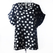 2017 Batwing Sleeve Women Blouses Clothing Casual Chiffon Shirt Blusas Tops Heart Animal Stripe Leopard Print Pattern Plus size