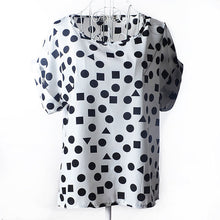 2017 Batwing Sleeve Women Blouses Clothing Casual Chiffon Shirt Blusas Tops Heart Animal Stripe Leopard Print Pattern Plus size