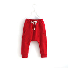 Baby Boys Kids Child Soft Cotton Autumn Casual Harem Pants Bottoms Trousers 2-7Y