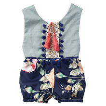 Cute Newborn Kids Baby Girl Sleeveless Cotton Floral Jumpsuit Romper Outfits Clothes