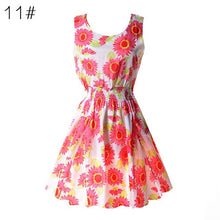 S M L XL XXL XXXL 2016 Summer Women Casual Bohemian Floral Sundress Printed Sleeveless Beach Chiffon Dress
