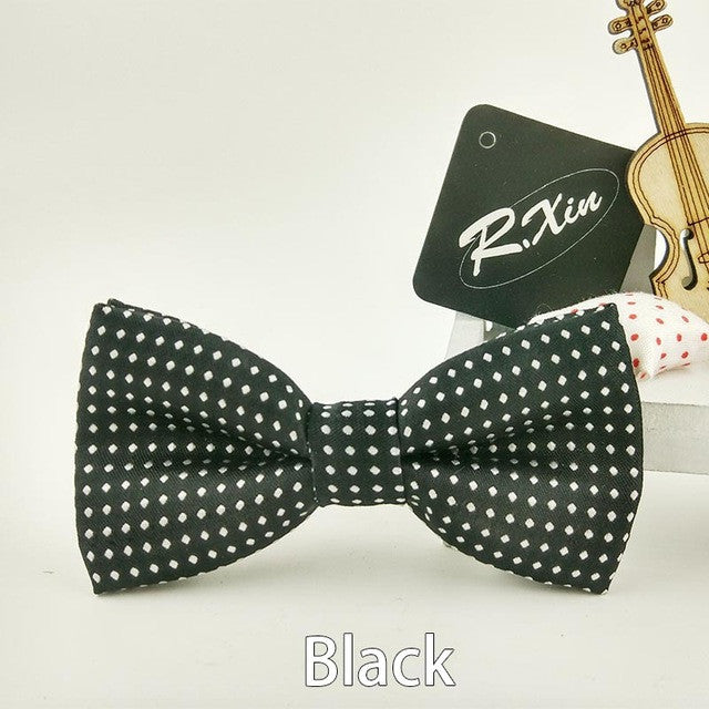 Children New Fashion Formal Cotton  Kid Classical  Bowties Butterfly Wedding Party Pet Bowtie Tuxedo Ties Polka Dot Boys Bow Tie