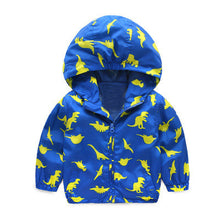 Acitonclub 2016 Baby Boys Jackets Children Hooded Dinosaur Printed Boys Outerwear 2-6T Kids Windbreaker Spring Autumn Clothes