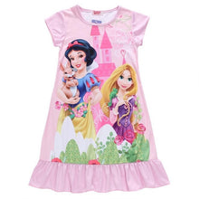 Elsa Dress Snow Queen Kids Summer Cartoon Anna Flounced Dresses For Girls Party Princess Cinderella Costume Children's Clothes