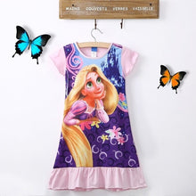 Elsa Dress Snow Queen Kids Summer Cartoon Anna Flounced Dresses For Girls Party Princess Cinderella Costume Children's Clothes