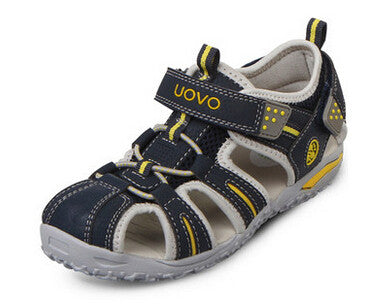 UOVO brand 2017 summer beach kids shoes closed toe sandals for boys and girls designer toddler sandals for 4 - 15 years old kids
