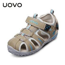 UOVO brand 2017 summer beach kids shoes closed toe sandals for boys and girls designer toddler sandals for 4 - 15 years old kids