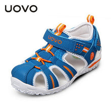 UOVO brand 2017 summer beach kids shoes closed toe sandals for boys and girls designer toddler sandals for 4 - 15 years old kids