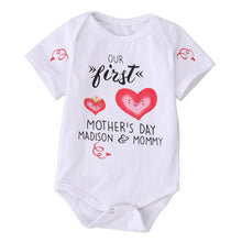 Newborn Baby boys girls letter Heart Mother's day Bodysuits onesie Infant Babies Bodysuit one-pieces Outfits Kids Clothing