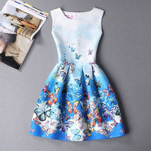 lady styles Girl Dress Summer Kids Vest Dress Girls Sleeveless Dresses Butterfly Print Girl Princess Dresses Party Girl Clothes