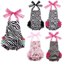 Infant Baby Girl Clothes Lace Floral Sleeveless Backless Bodysuit Jumpsuit Cake Sunsuit Outfits 0-18M