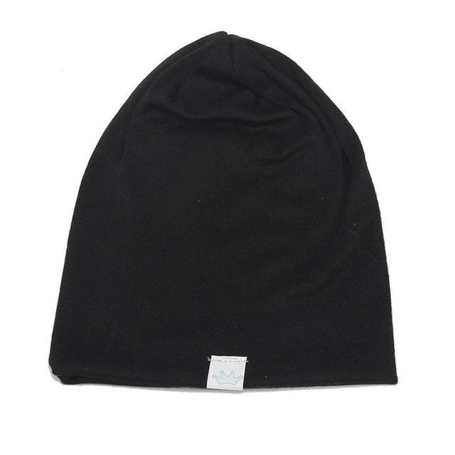 Fashion Solid Bonnet Enfant Kids Hat Baby Boy Girl Baby Hat Infant Cotton Blends Baby Winter Hat Soft Warm Baby Cap Beanie A02