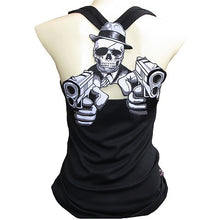 2017 Summer Cool Vest Women Fashion 3D Printed Skull Pattern Tank Top Sexy Top