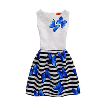 lady styles Girl Dress Summer Kids Vest Dress Girls Sleeveless Dresses Butterfly Print Girl Princess Dresses Party Girl Clothes
