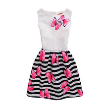 lady styles Girl Dress Summer Kids Vest Dress Girls Sleeveless Dresses Butterfly Print Girl Princess Dresses Party Girl Clothes