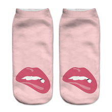 Zohra Neon Socks 3D Printing Female Socks Women Low Cut Ankle Socks Calcetines Mujer Casual Hosiery Printed Sock