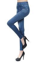 Fashion Leggings Jeans for Women Denim Pants with Pocket Slim Legging ukraine Fitness Plus Size Leggings S-XXL Black/Gray/Blue