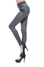 Fashion Leggings Jeans for Women Denim Pants with Pocket Slim Legging ukraine Fitness Plus Size Leggings S-XXL Black/Gray/Blue