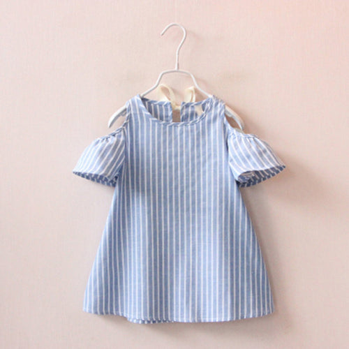 Summer Girls Dress Striped Kids Dresses For Girls Party Princess Children Vestidos 2017 Newest Girls Clothes