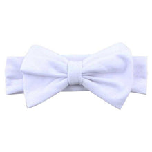 Lovely Girls Cotton Headband Solid Hair Bows Headbands For Kids 2017 New Arrival Newborn Kids Cotton Hair Accessories